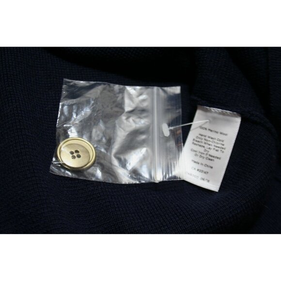 Talbots Plus Size X Merino Wool Sweater Blazer Navy Red Preppy Classic Layering - Picture 5 of 9